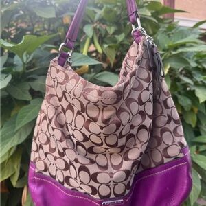 Coach Park Signature Hobo Bag